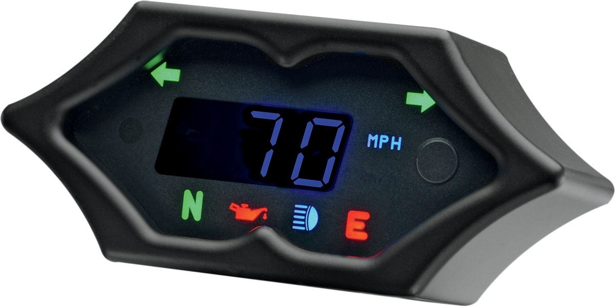 Dakota Digital Black Spike Electronic 5000 Series MPH Motorcycle Speedometer