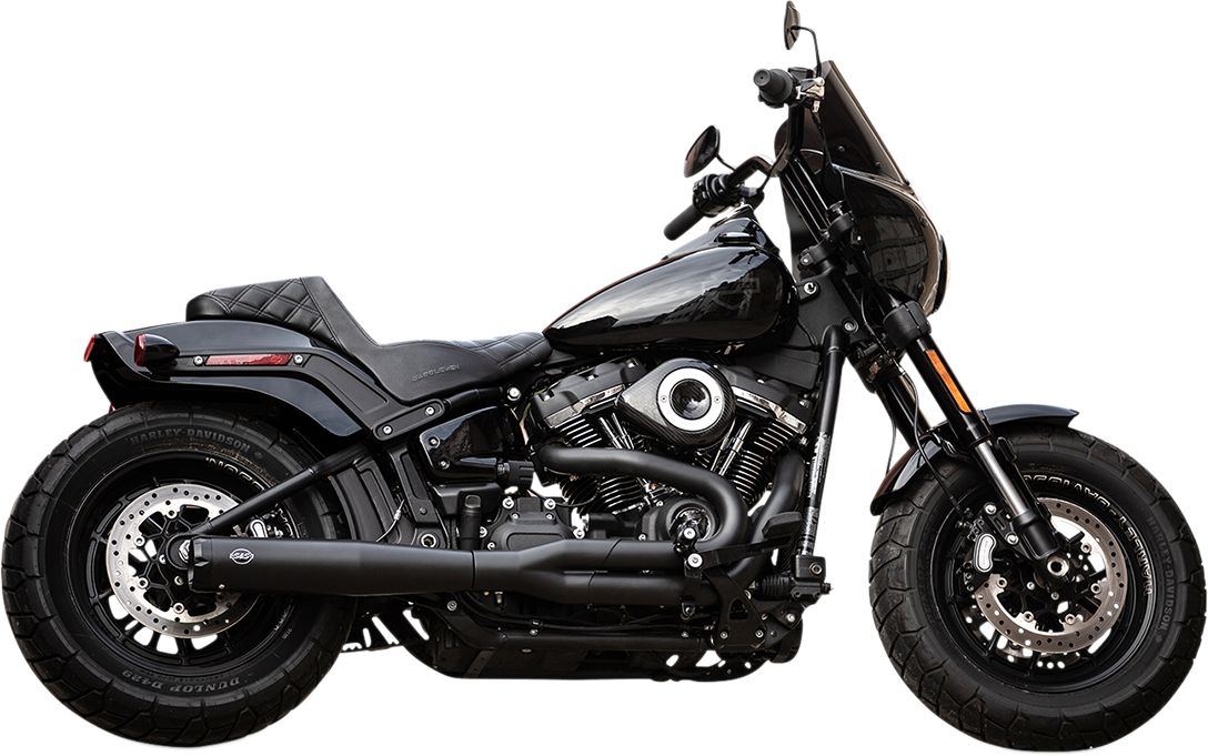 S&S Cycle 50-State Superstreet 2-Into-1 Exhaust System For Harley Softail 2018-2024