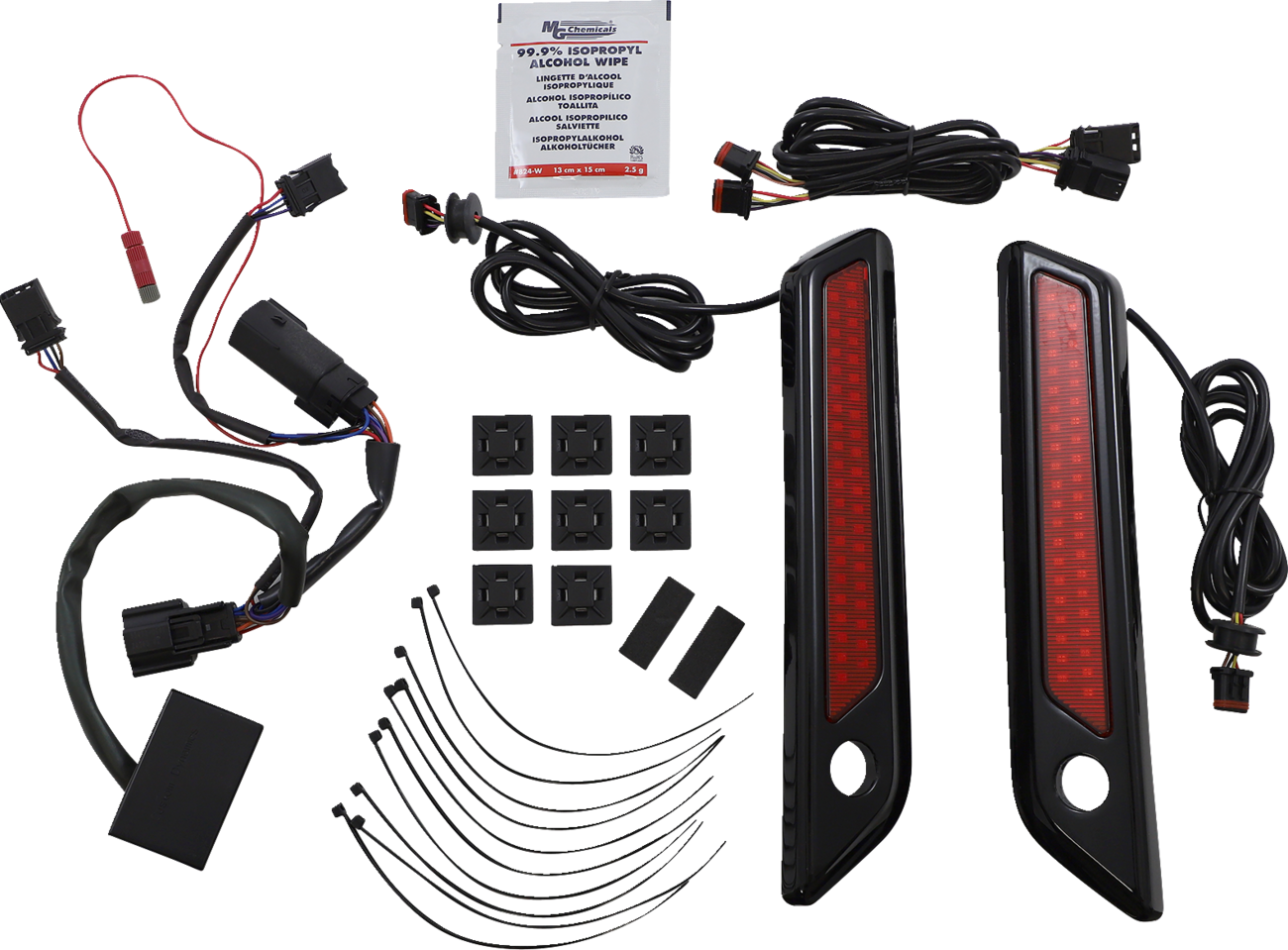 Custom Dynamics Dual Color Saddlebag Latch Lights With Housing For Harley Touring 2014-2025