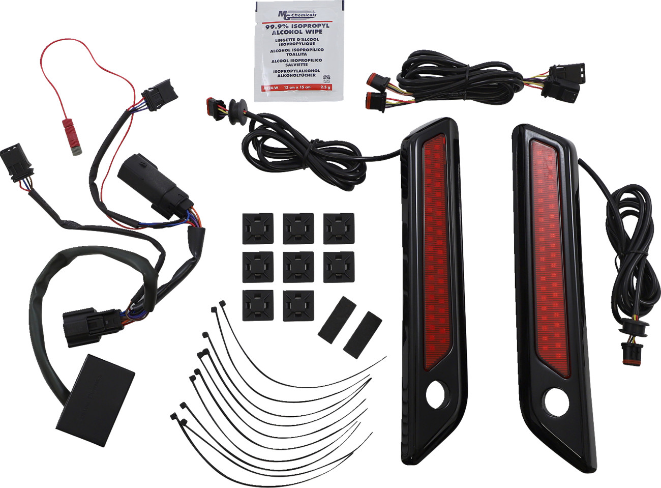 Custom Dynamics Dual Color Saddlebag Latch Lights With Housing For Harley Touring 2014-2025