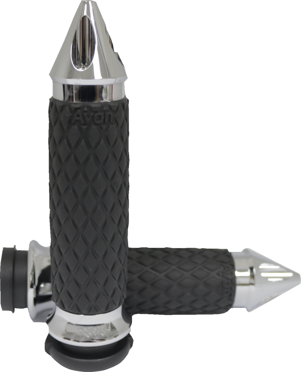 Avon grips Diamond Contour Grips - Spike - Chrome - TBW Harley Davidson