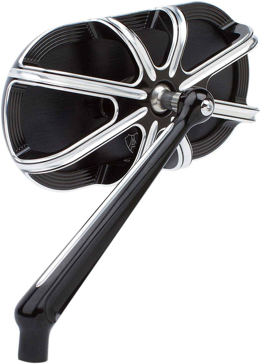 Arlen ness Mirror - Side View - Caged Series/10 Gauge - Black - Left