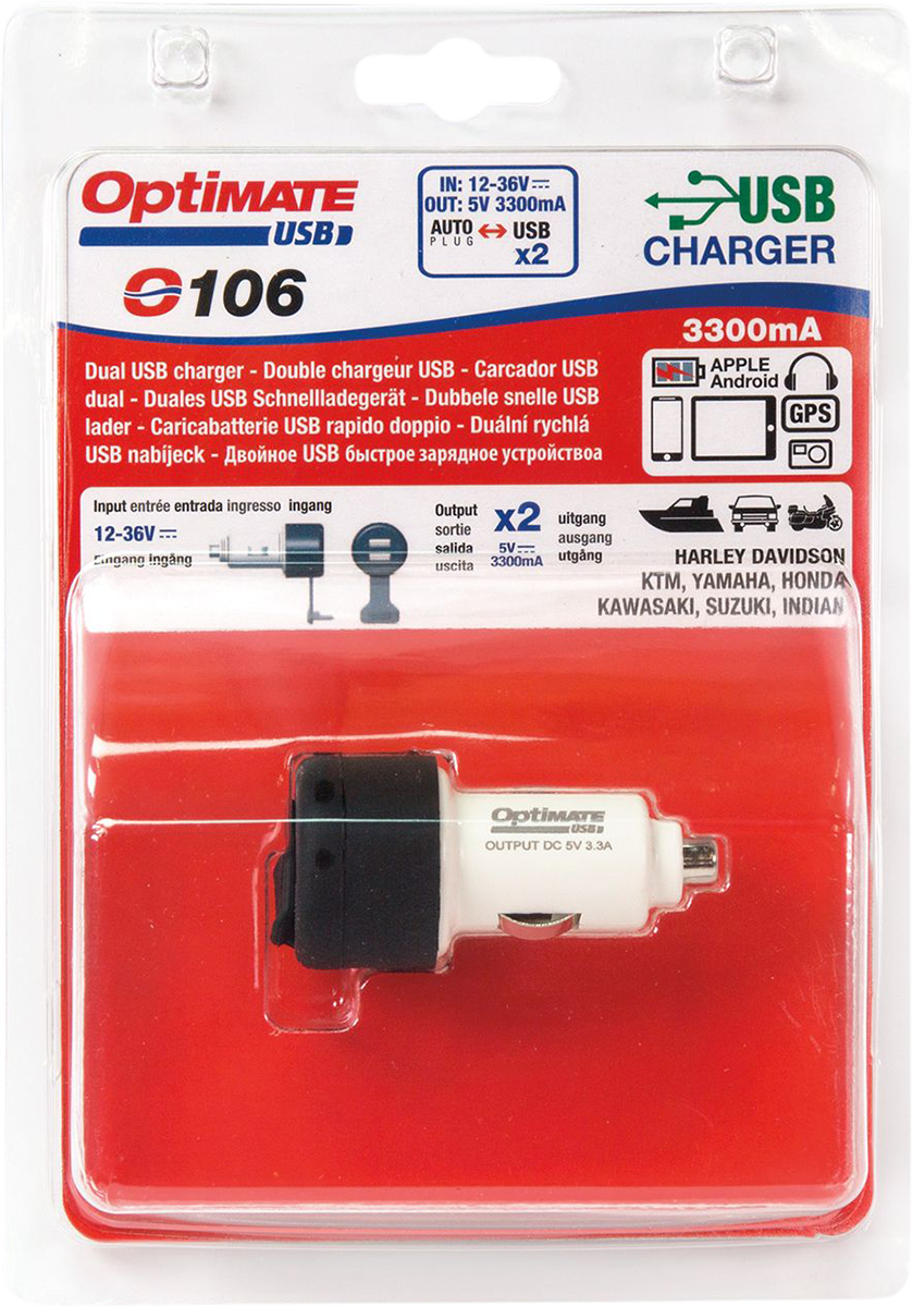 TecMate Dual USB Cigarette Adapter