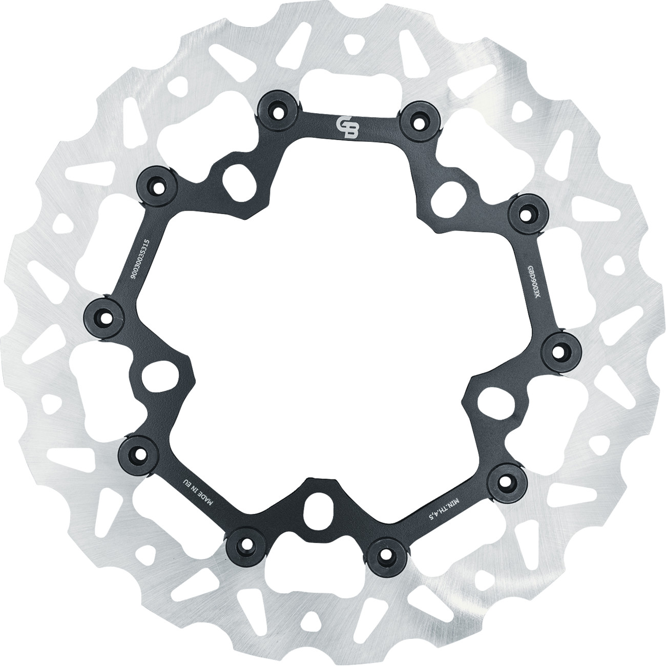 GBrakes Wave 12.5" Spoke Mount Floating Front Brake Rotor For Harley Touring 2014-2025