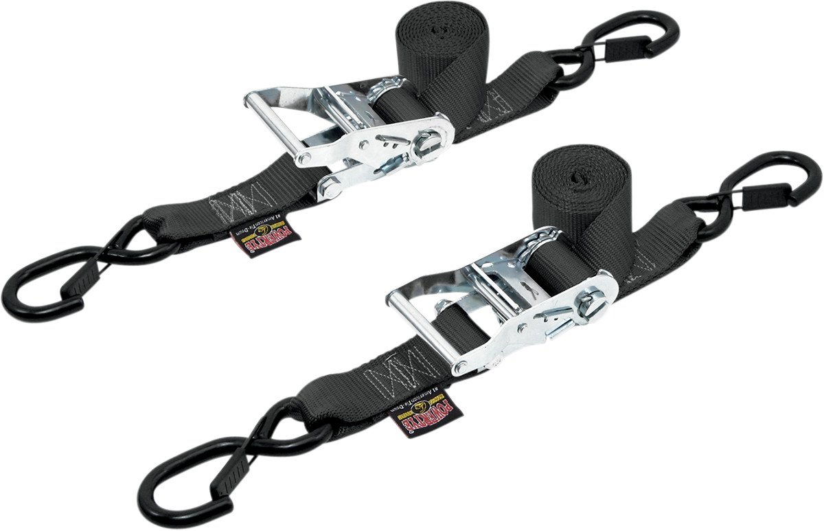 PowerTye 1.5" Fat Strap Ratchet Tie-Downs