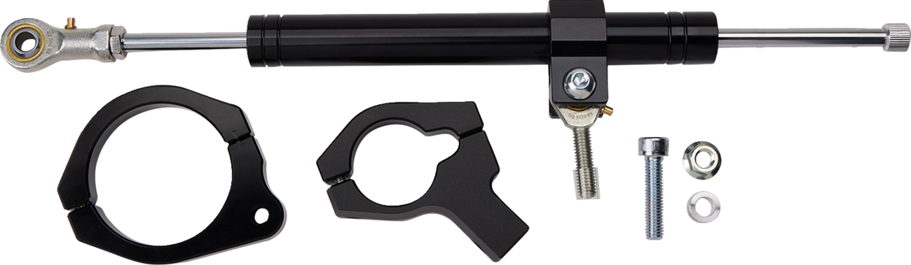 Drag specialties Steering Damper - Black - '20-'25 FXLRS 2020-2021 Harley Davidson FXLRS Low Rider S 114 / 2022-2024 Harley Davidson FXLRS Low Rider S 117 / 2025-2025 Harley Davidson Softail Low Rider S FXLRS