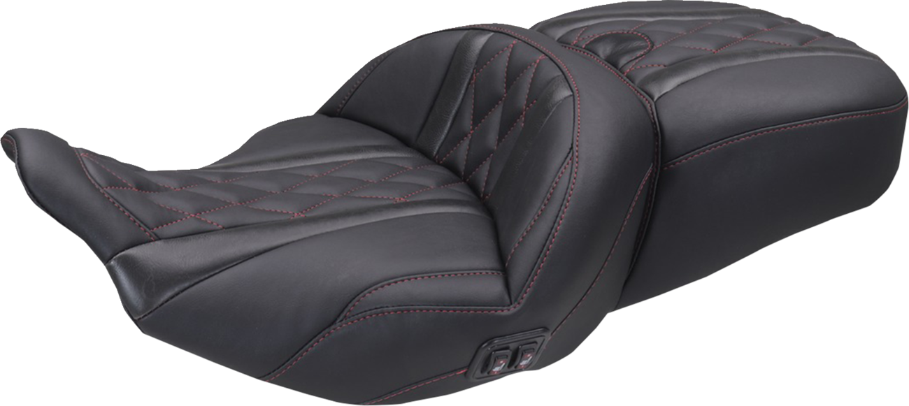 MUSTANG Heated Super Touring One Piece 2-Up Seat