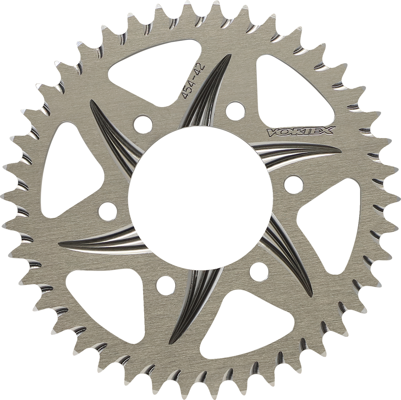 Vortex Aluminum Sprocket - Silver - Rear - 42 Tooth Kawasaki/Honda 42T