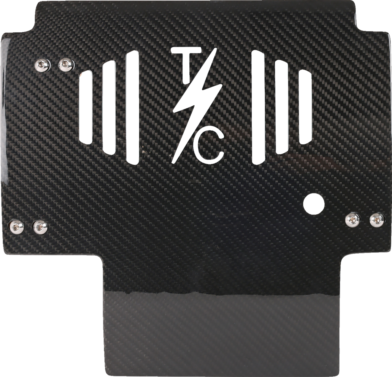 Thrashin supply co. Skid Plate - Carbon Fiber/Gloss - With Gold Brackets - FLHX/FLTRX 2024-2024 Harley Davidson FLTRX Road Glide / 2024-2024 Harley Davidson FLHX Street Glide