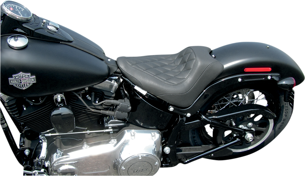 Mustang Tripper Diamond Motorcycle Solo Seat 11-17 Harley Softail FXS FLS FLSS
