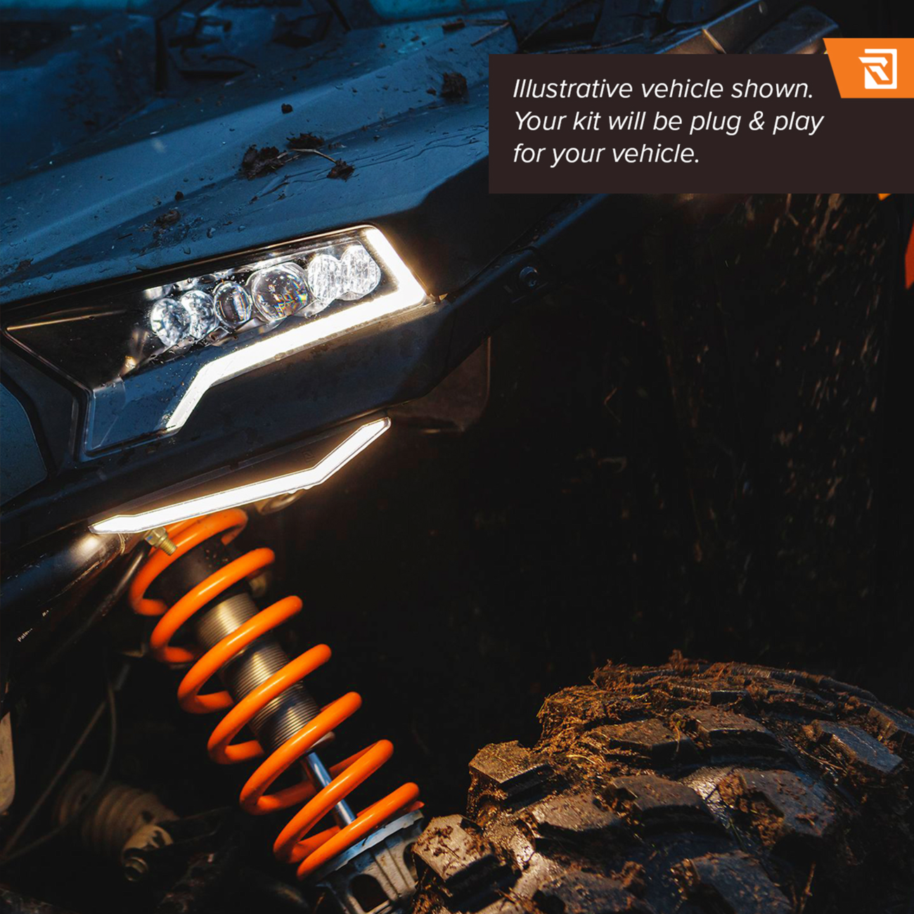 Ravek Apex Lights™ - Running - White - RZR Pro R Polaris