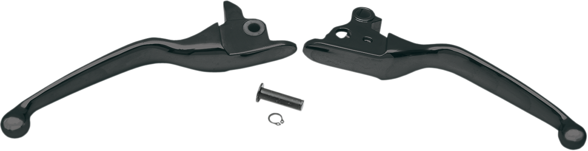 Drag specialties Wide Blade Lever Set - Black Harley Davidson