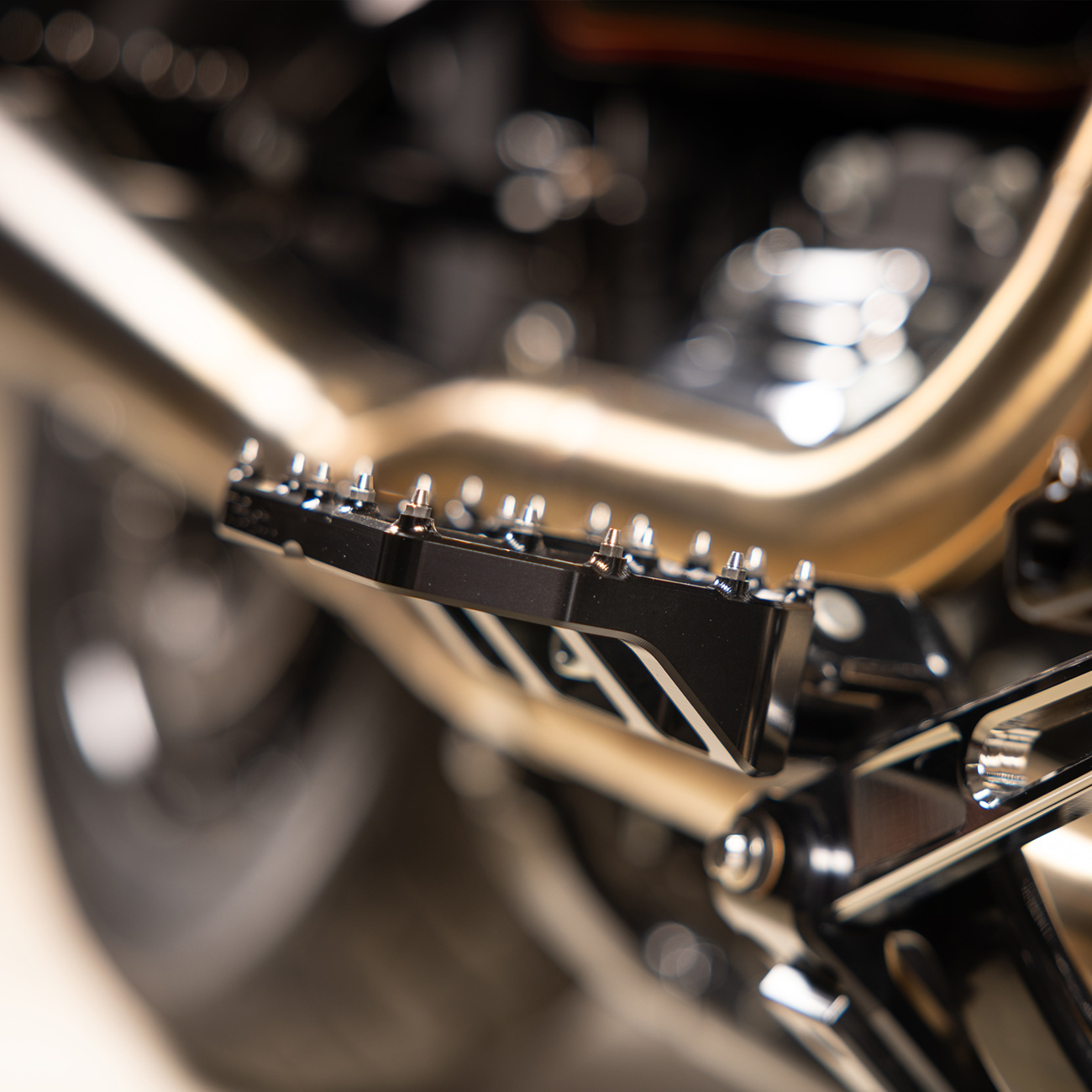 Thrashin supply co. Mini Aggressor Floorboards - Black - Rear Harley Davidson