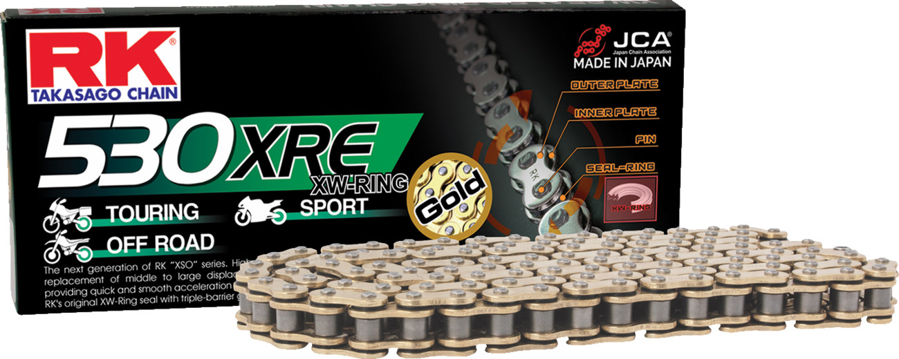 Rk 530 XRE - Drive Chain - 120 Links - Gold
