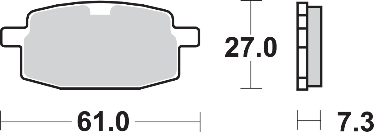 SBS HF Street Ceramic Organic Brake Pads
