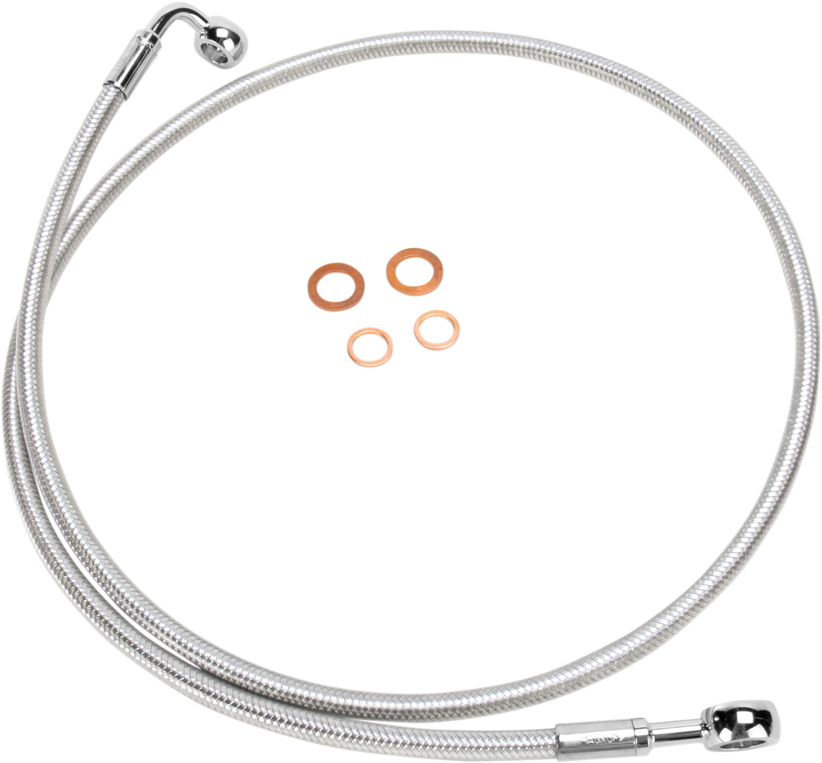 MAGNUM SHIELDING E-Z Align Braided Single Disc Front Brake Line