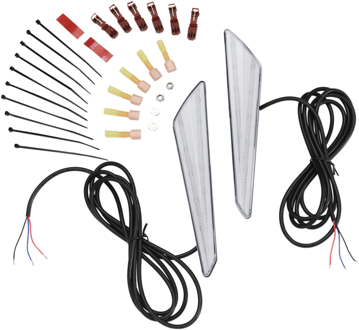 Show chrome LED Marker Lights - Clear Lens/Amber LEDs - GL1800 Honda