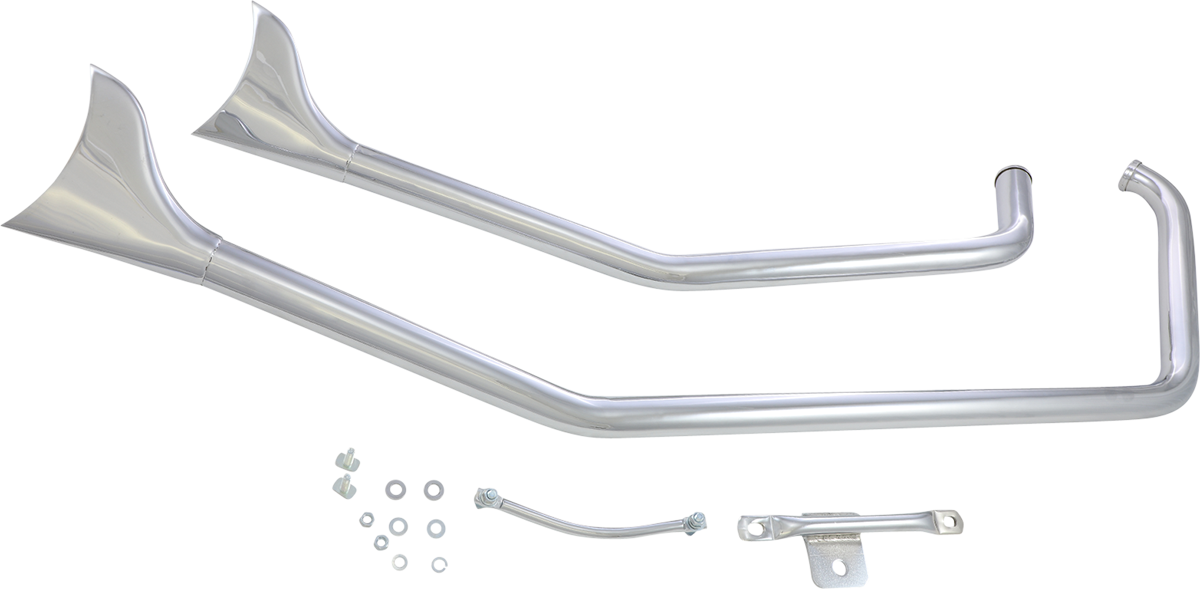 PAUGHCO 1-3/4" Upsweep Fishtail Drag Pipes