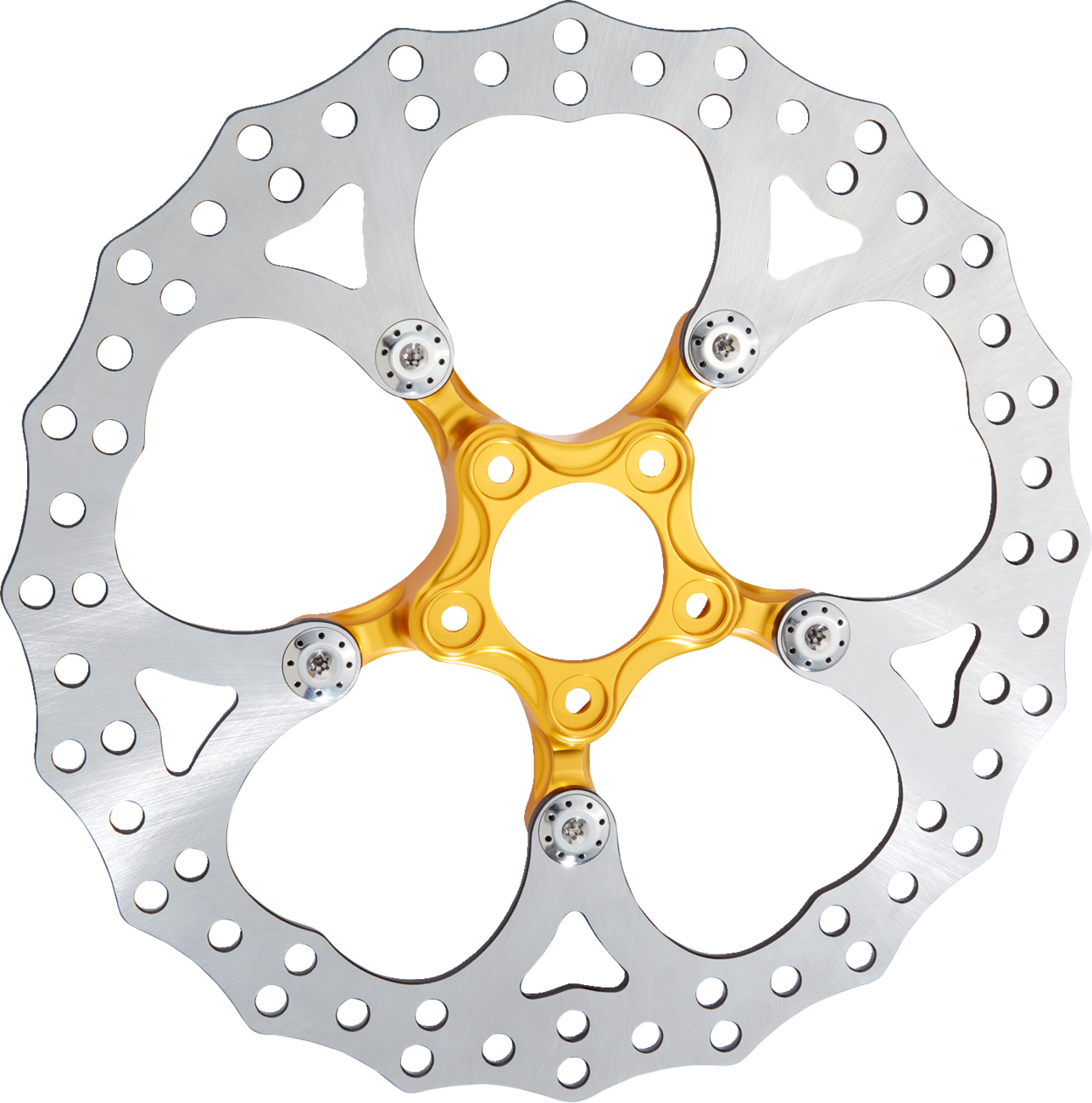 Arlen ness Spider Rotor - 14" - Gold Harley Davidson