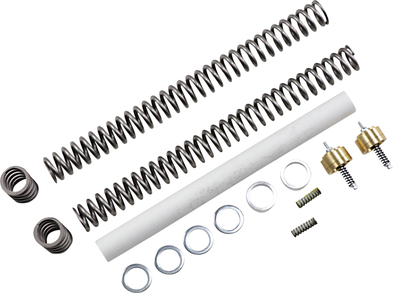 Race tech Complete Front End Suspension Kit — Gold Valve Harley Davidson/Honda/Kawasaki/Moto Guzzi/Suzuki/Yamaha/Indian