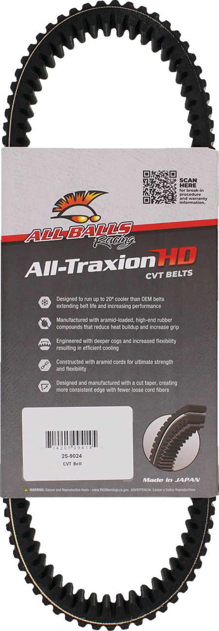 ALL BALLS All-Traxion HD CVT Belt