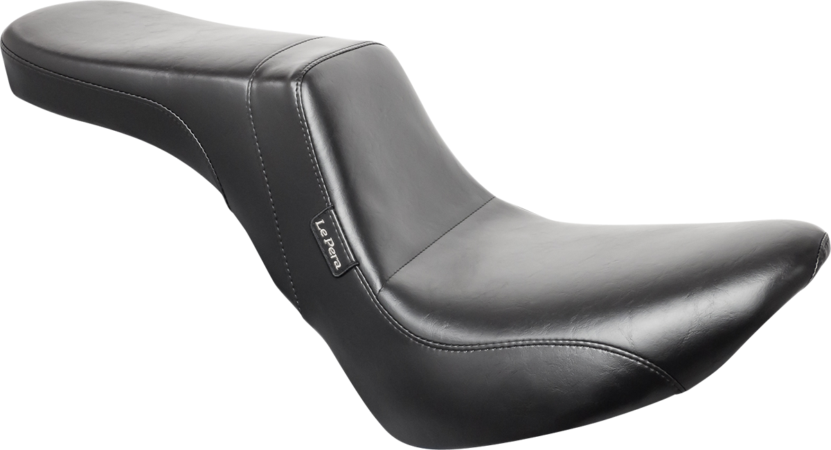 Le pera Daytona 2-Up Seat - Without Backrest - Smooth - Black - FX/FL '18-'23 Harley Davidson