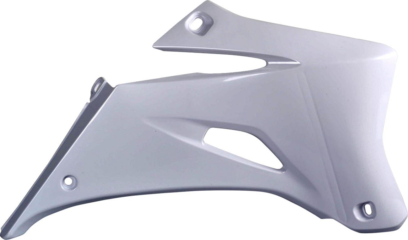 Polisport Radiator Cover - White - YZ 250F/450F 2006-2009 Yamaha YZ450F / 2006-2009 Yamaha YZ250F