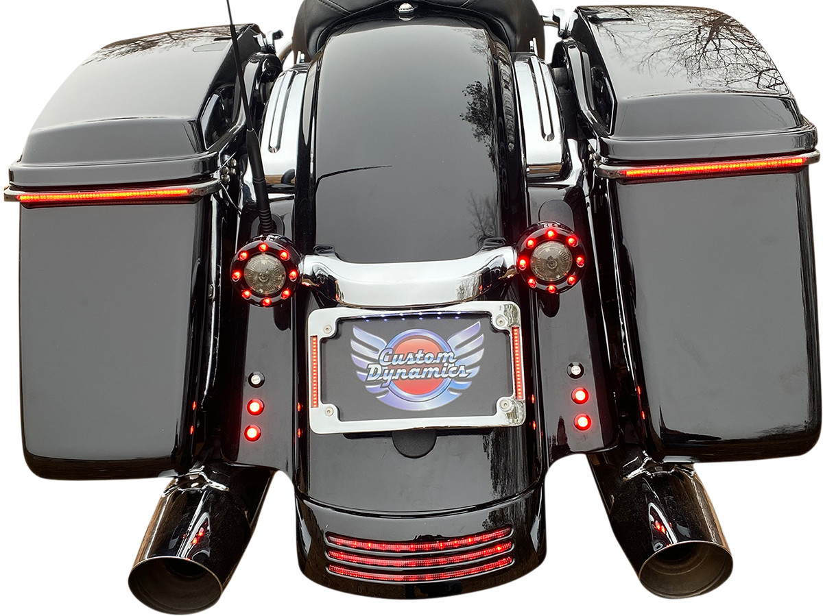Custom dynamics Curved License Plate Frame - Chrome Harley Davidson