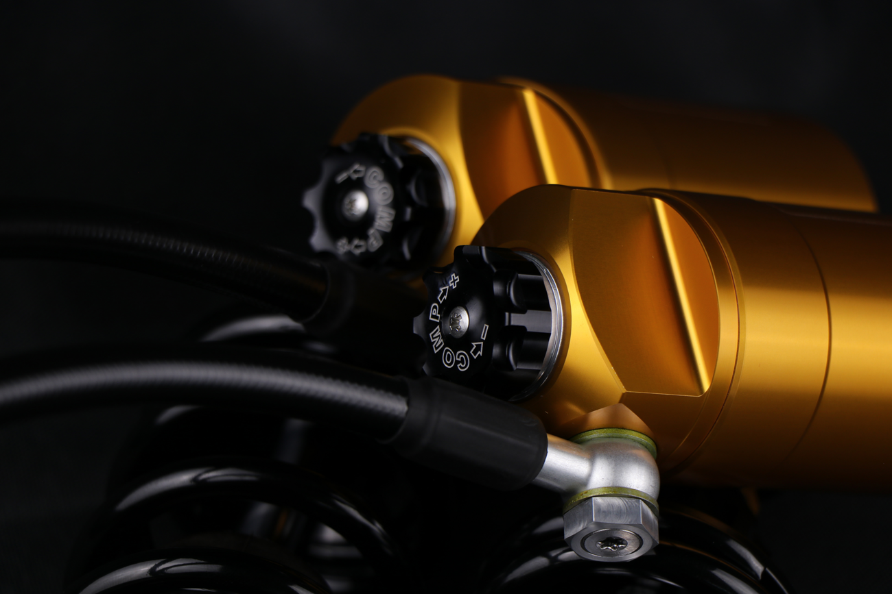 Ohlins S36HRCL Rear Reservoir Shocks For Harley Touring 2014-2025
