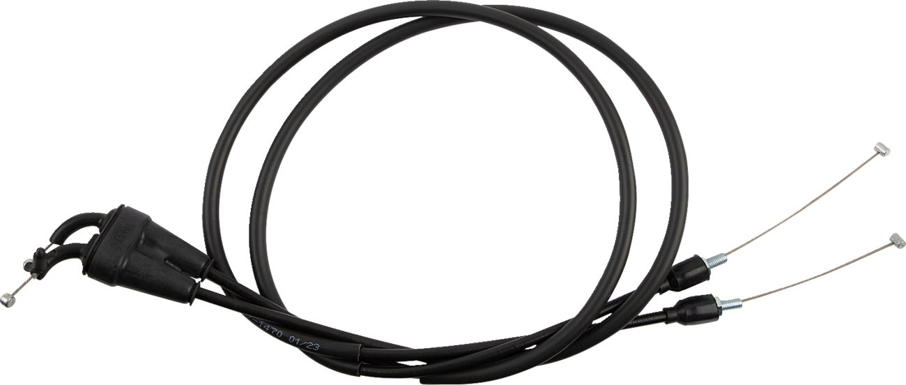 Moose Racing Black Vinyl Throttle Cable
