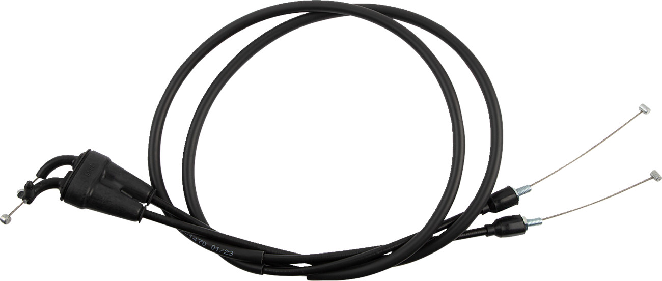 Moose Racing Black Vinyl Throttle Cable