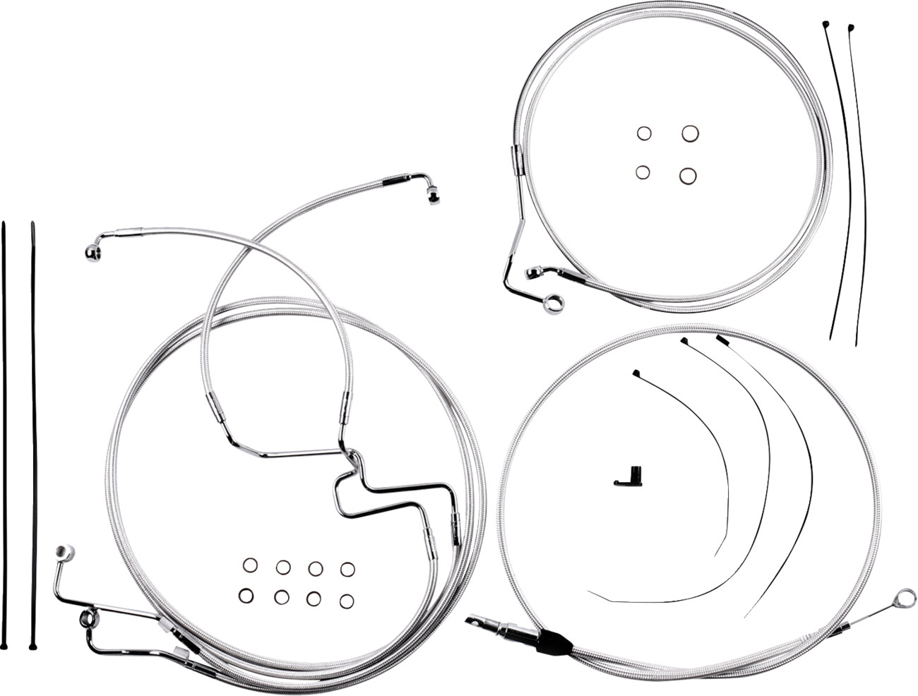 Magnum shielding Sterling Chromite II® Designer Handlebar Installation Kit - 6" - '21-'22 FLHR 2021-2022 Harley Davidson FLHR Road King / 2021-2023 Harley Davidson FLHRXS Road King Special