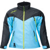 WOMENS PIVOT 7 INSULATED JACKET - BLACK/LIGHT BLUE