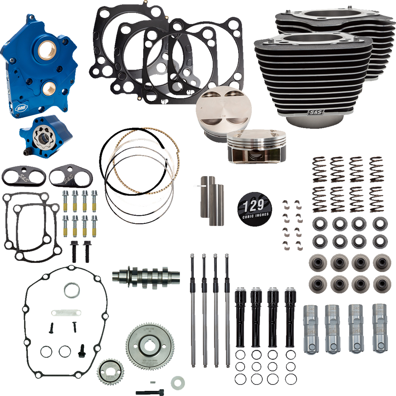 S&S CYCLE 129" Power Package Engine Performance Kit