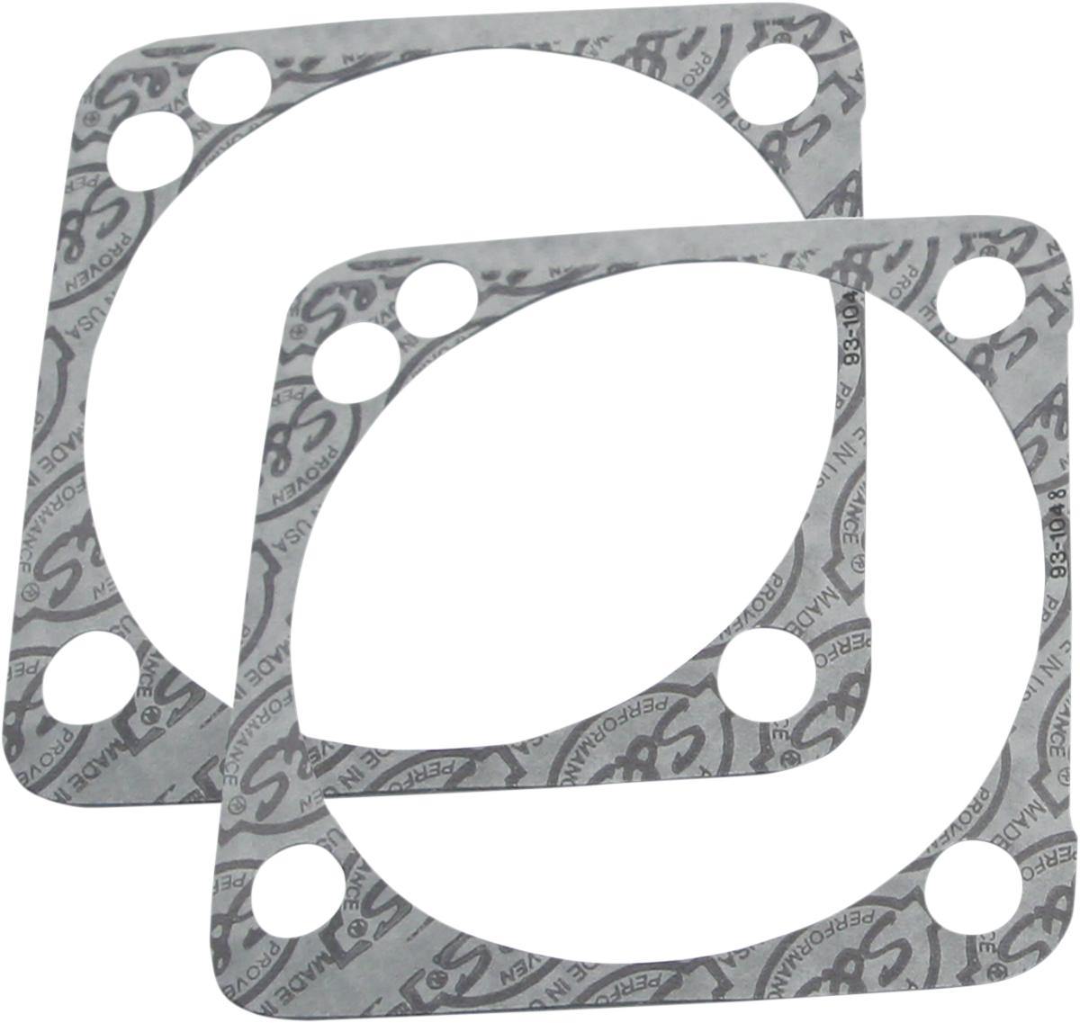 S&S Cycle 4" Bore, .018" Thick Graphite Base Gaskets For Harley EVO 1984-2000
