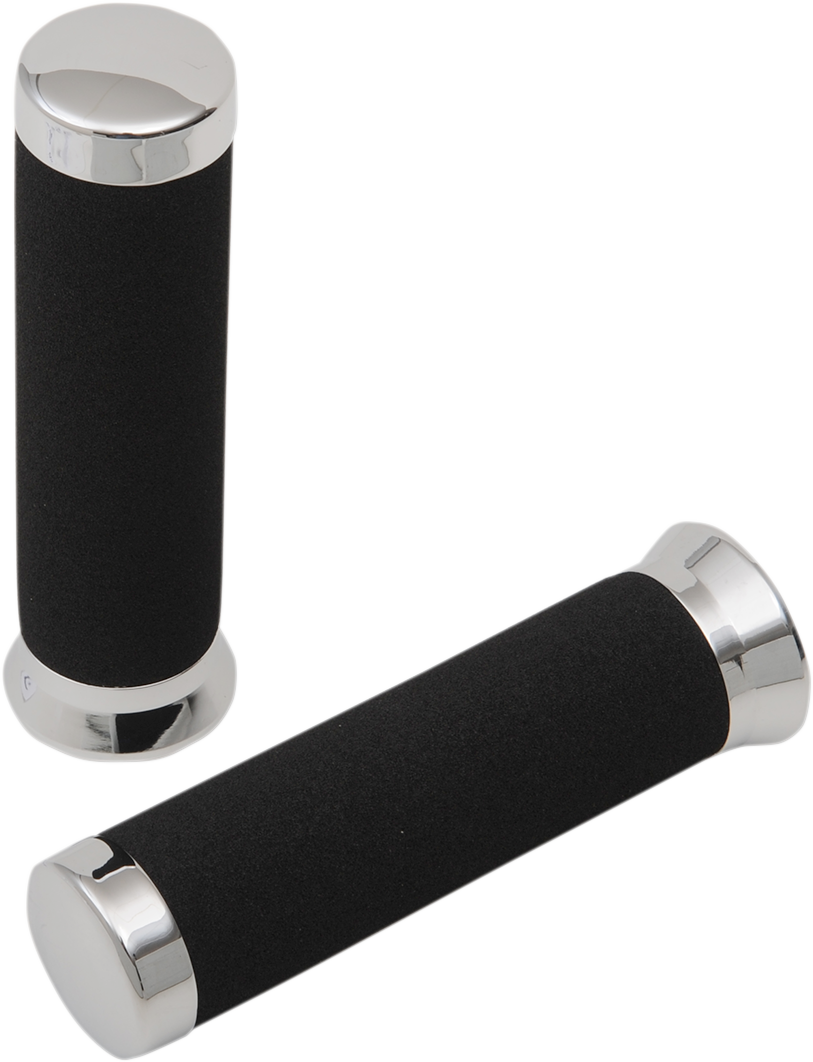 Parts unlimited Cruiser Grips - Foam - 7/8" - 150 mm - Chrome