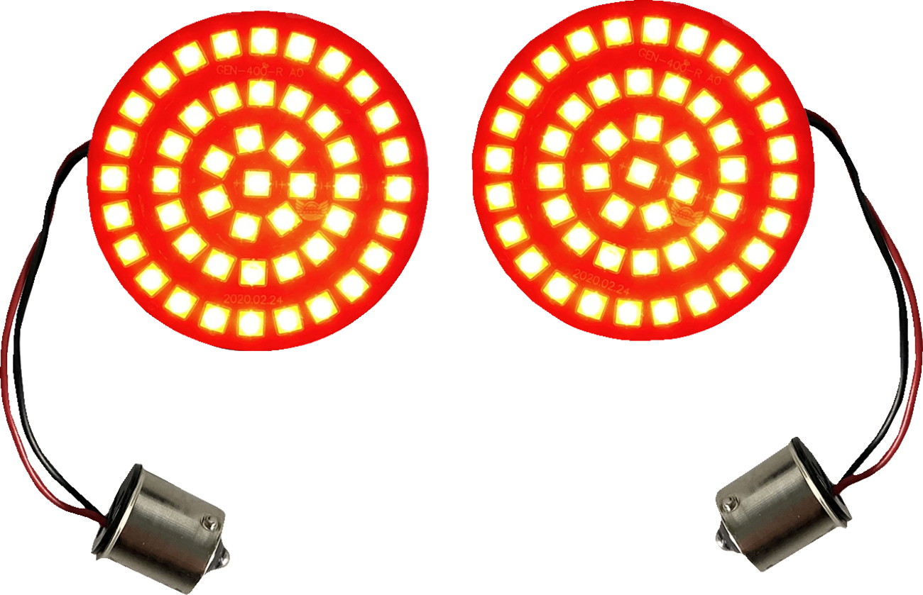 Genesis® 4 Solid Red Bullet Rear Turn Signal Insert