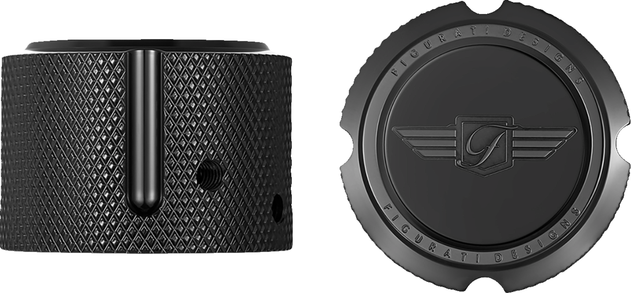 Figurati Designs Front Axle Nut Covers for Harley 2002-2025
