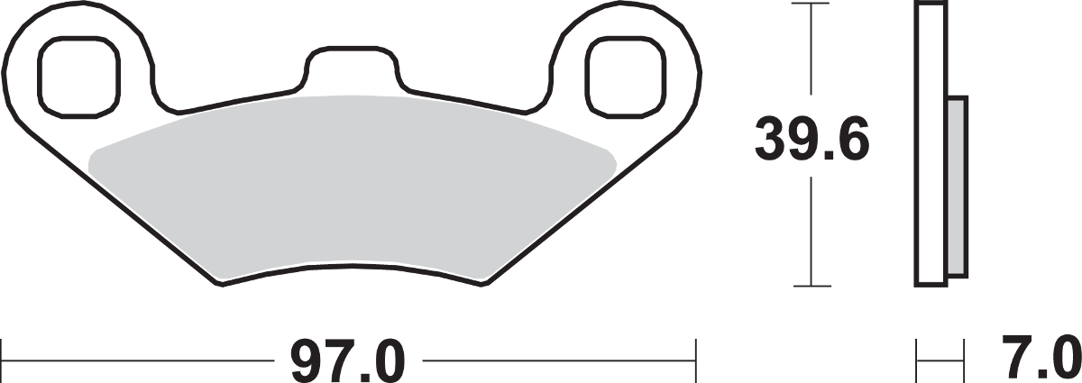 Sbs ATS All-Terrain Sintered Brake Pads Polaris