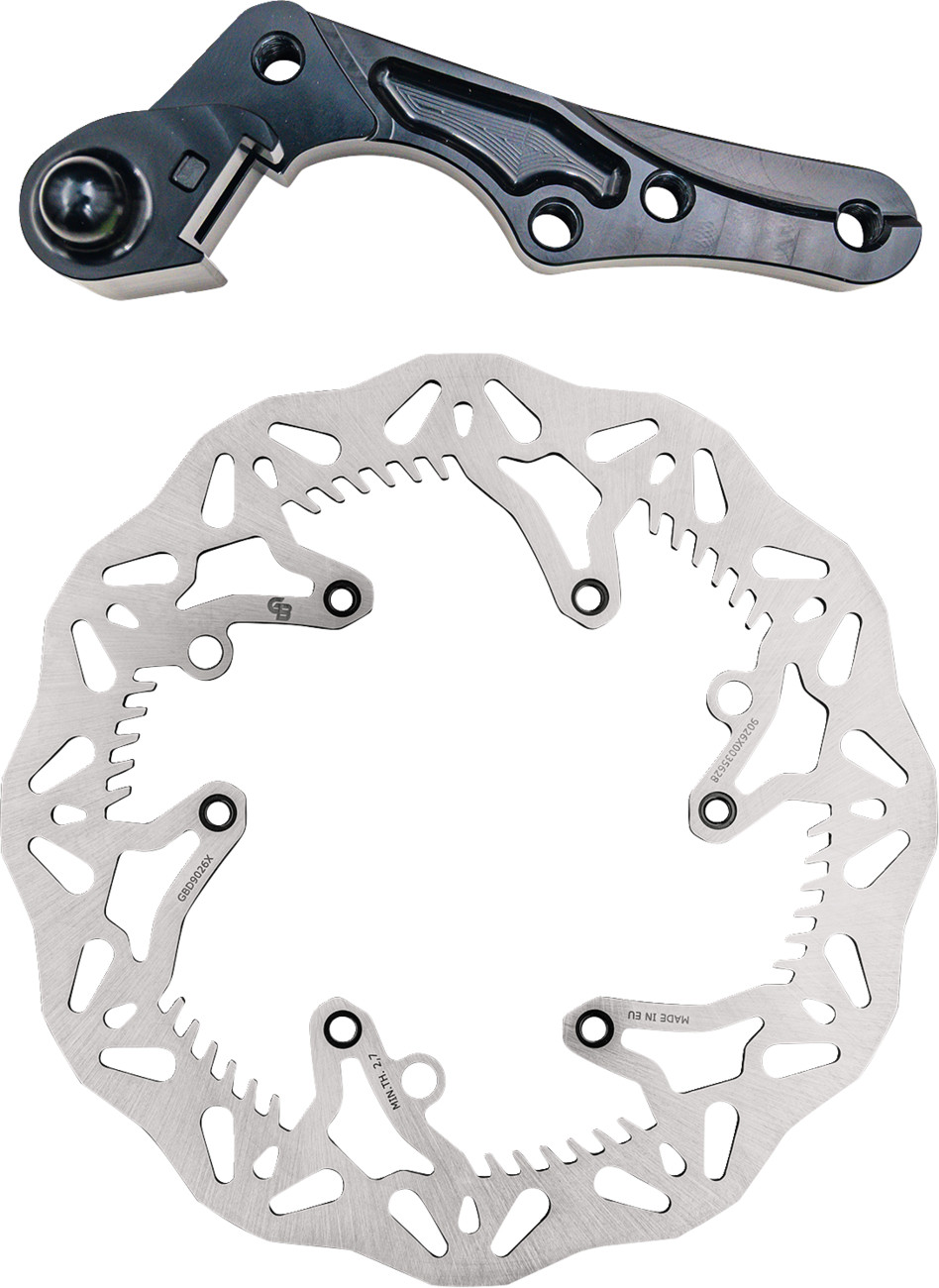 GBrakes 270mm Non Floating Wave Rotor Plus Bracket KTM / Husqvarna / Husaberg / Gas Gas 125cc-530cc 2009-2027