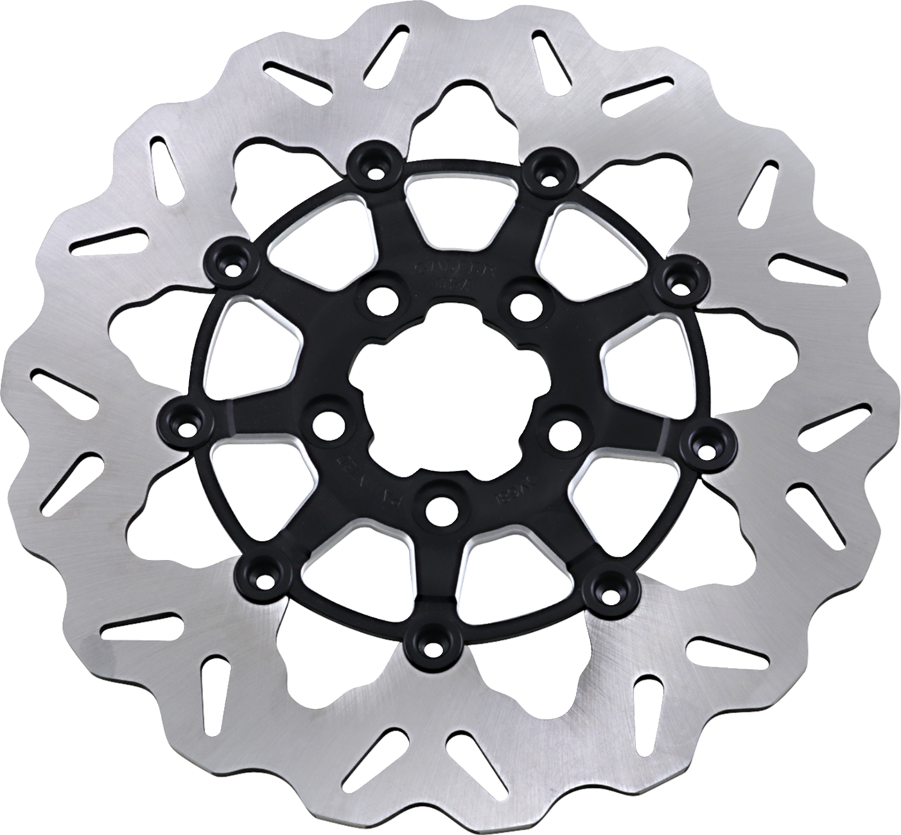 Gbrakes Rear Wave® Rotor - Black Carrier Harley Davidson