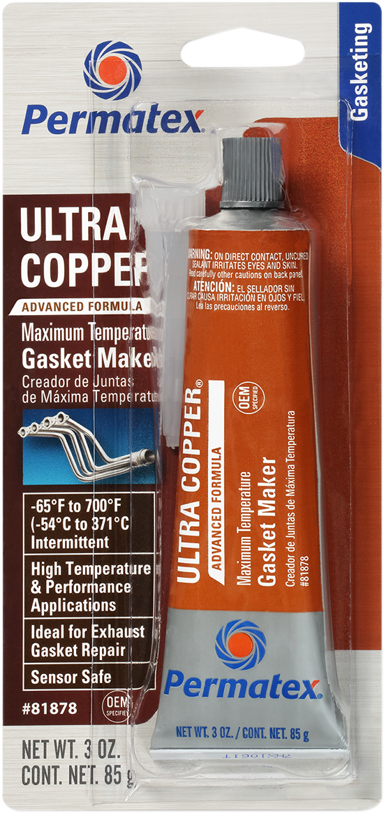 PERMATEX Ultra Copper® Maximum Temperature RTV Silicone Gasket Maker