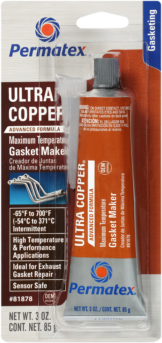 Permatex Ultra Copper Silicone RTV Gasket Sealant