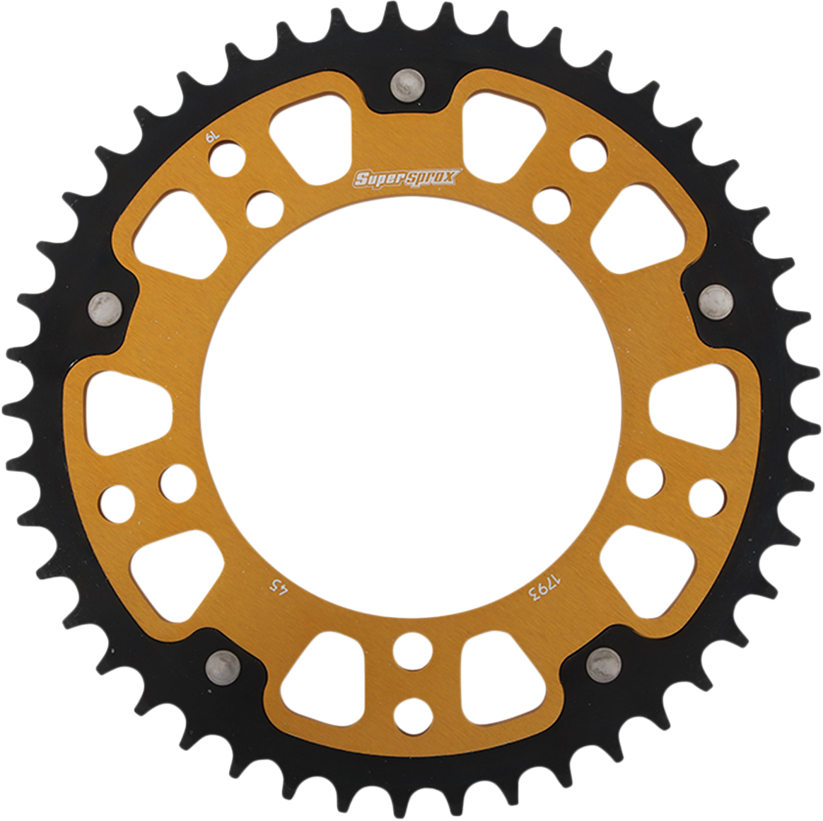 Supersprox Stealth Rear Sprocket - 45 Tooth - Gold - Suzuki/Triumph 45T