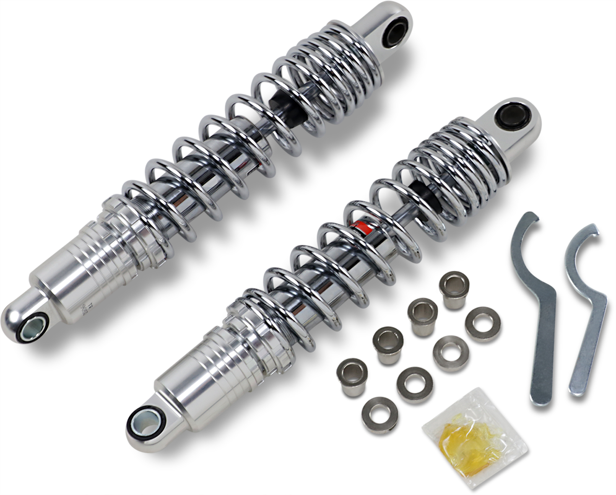 Drag specialties shocks Premium Ride-Height Adjustable Shocks - Chrome - Standard - 13.5" Harley Davidson