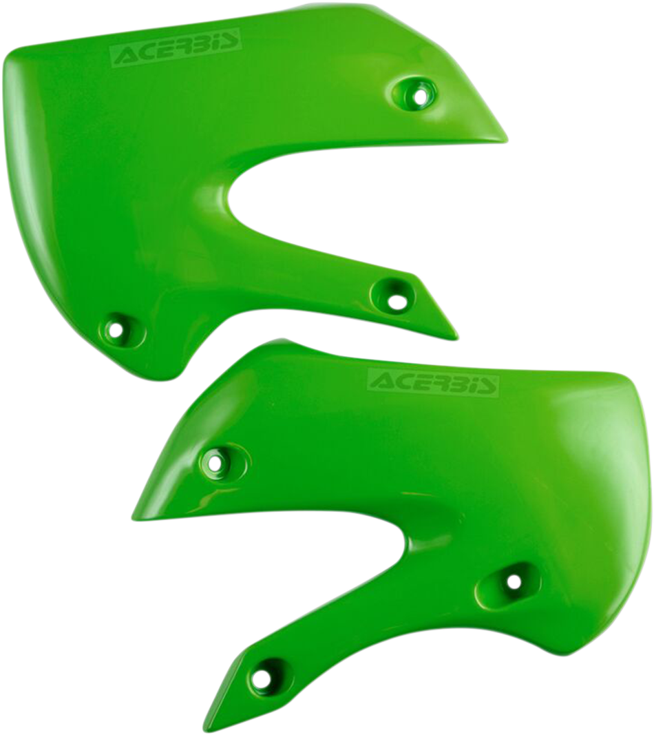 Acerbis Radiator Shrouds - Green Kawasaki/Suzuki