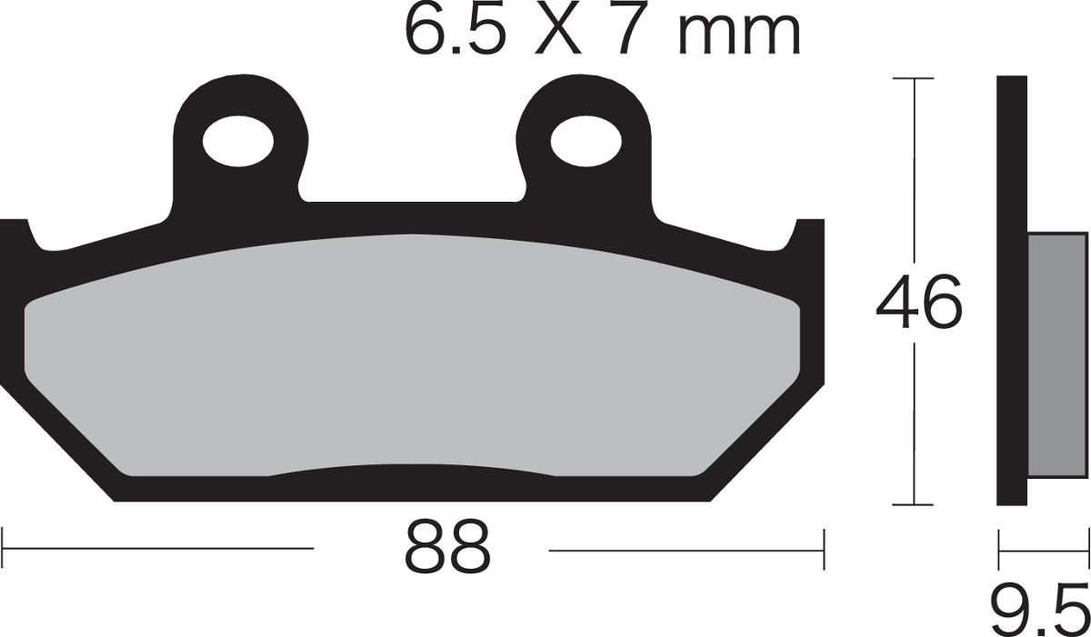 VESRAH Semi-Metallic Brake Pads