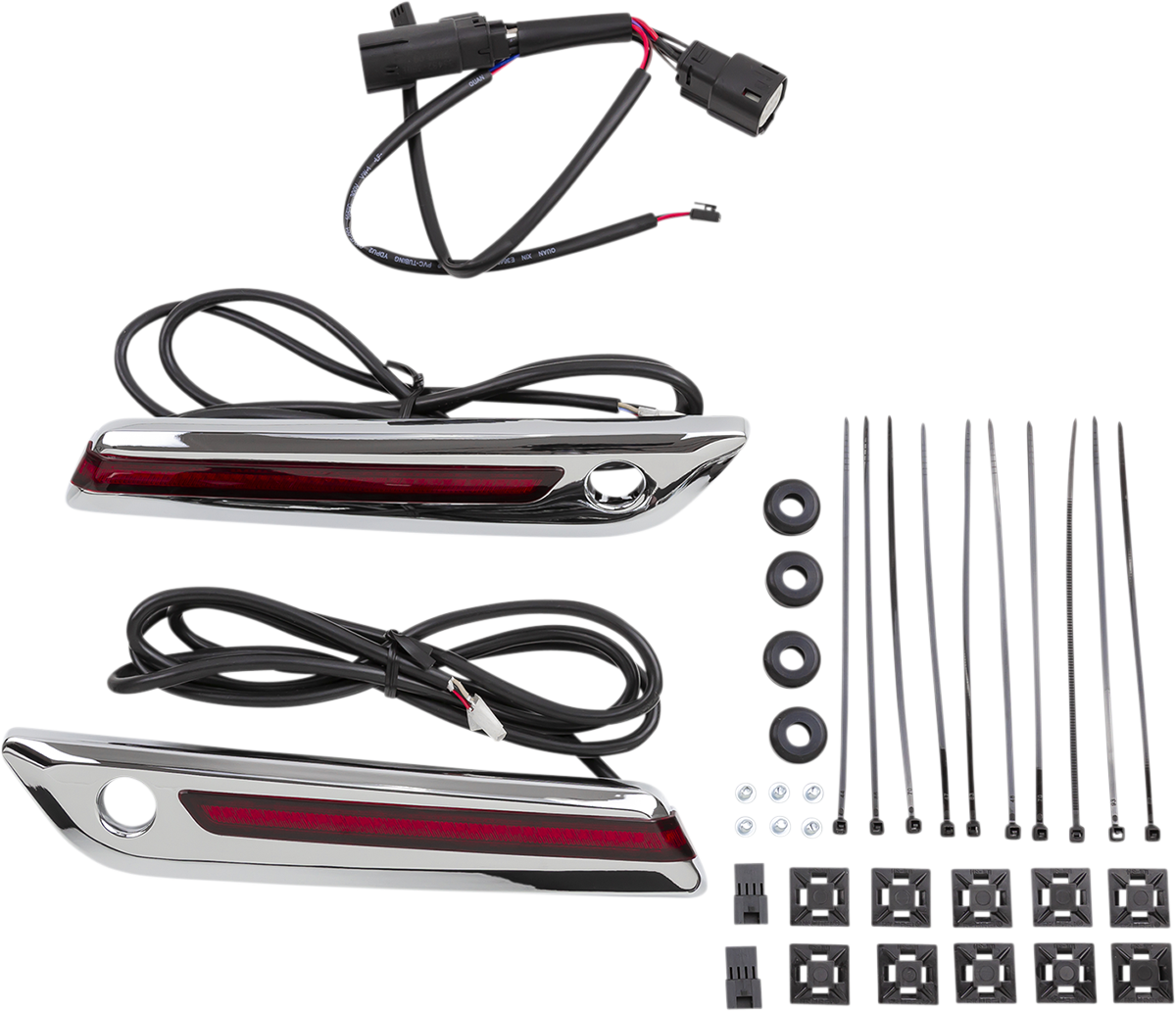 CIRO LED Saddlebag Hinge Covers