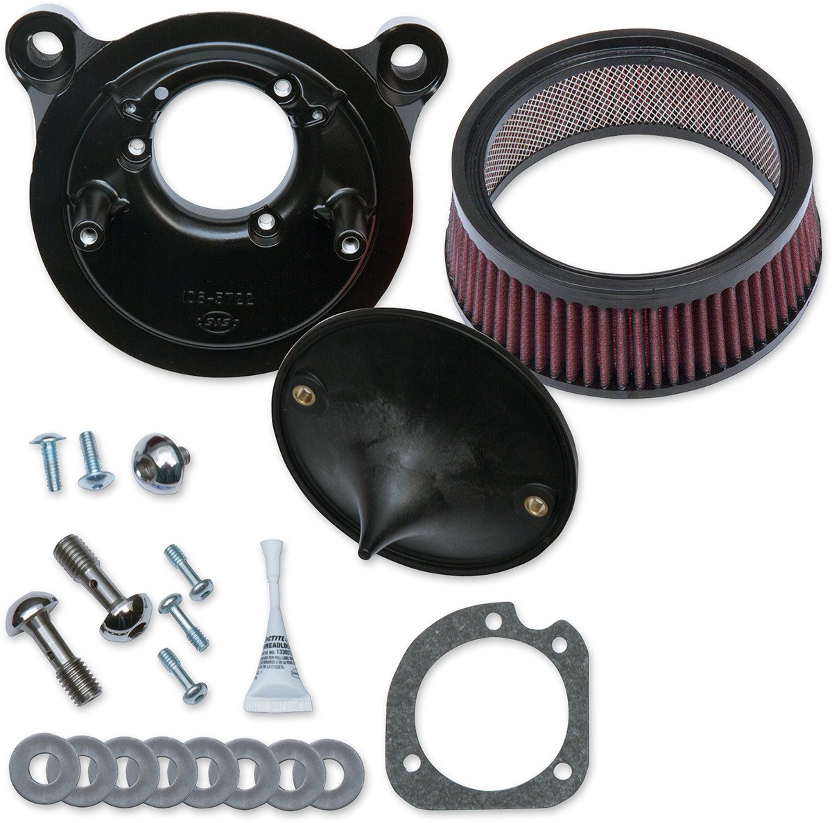 S&S CYCLE Super Stock™ Stealth Air Cleaner Kit