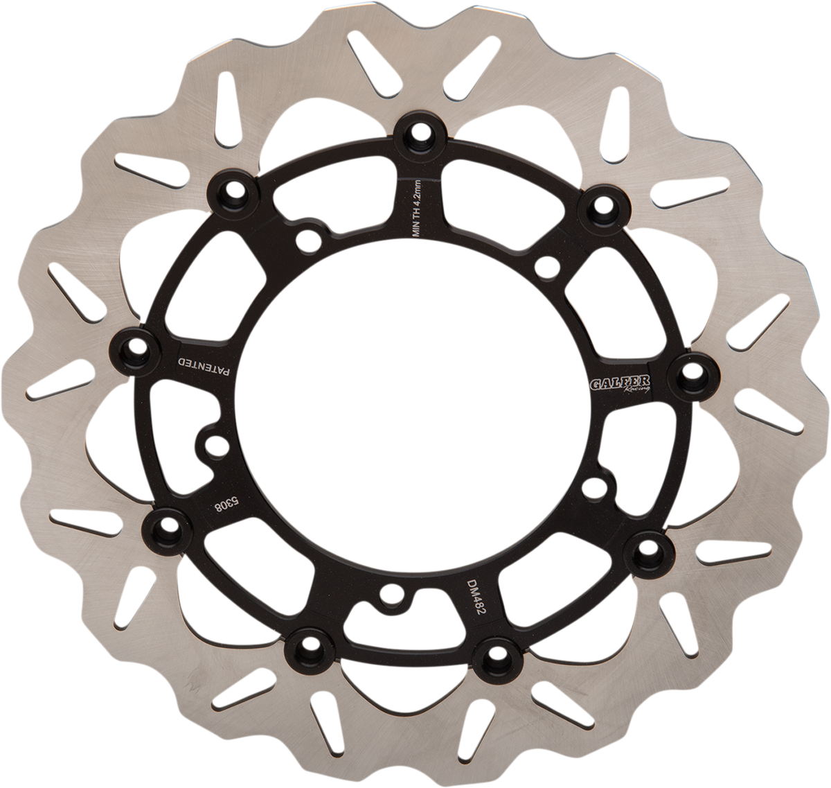 Galfer Wave® Brake Rotor - Front - Black Carrier Yamaha